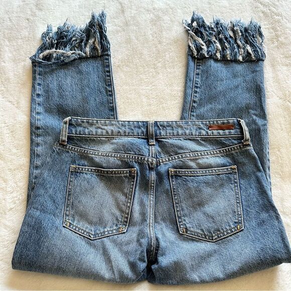Pilcro and Letterpress Hyphen Fringe Bottom Jeans Women’s Size 26 - Picture 11 of 13